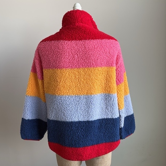 Old Navy Cozy Sherpa Quarter Zip Pullover Size SP - Picture 5 of 6